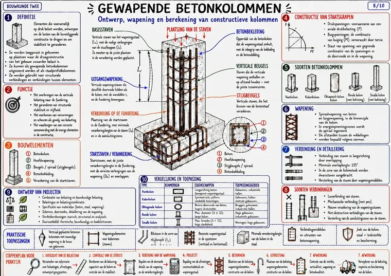 Gewapend betonkolommen (8/10)