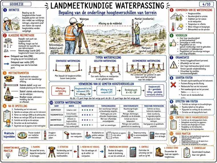 Landmeetkundige waterpassing (4/10)
