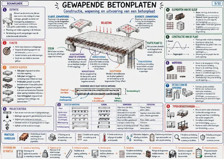 Gewapende betonplaten (9/10)